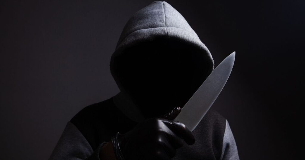 carrying a knife in a public place